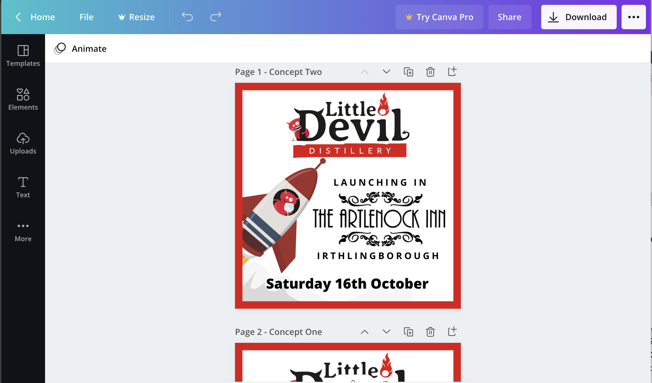 Little Devil Canva Templates